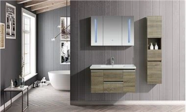 Mobili da bagno moderni impiallacciati in melamina