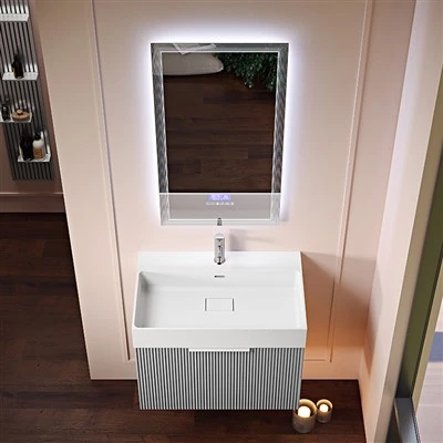 Mobile lavabo nuvola grigia