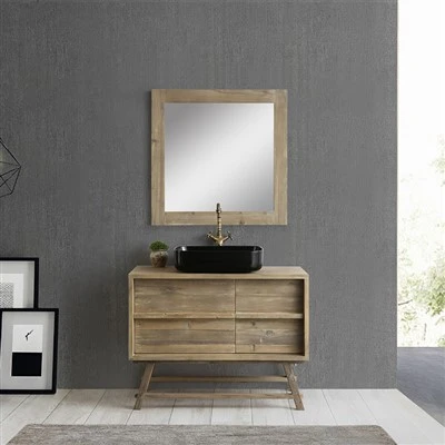 Vanity in legno in stile classico rustico