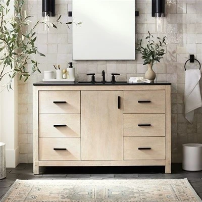 Mobile da bagno con lavabo singolo e ampio da terra, con lavabo